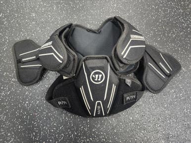 Used Warrior BURN NEXT Lacrosse Shoulder Pads Black XL 11849-S000034028