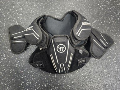 Used Warrior BURN NEXT Lacrosse Shoulder Pads Black XL 11849-S000034028