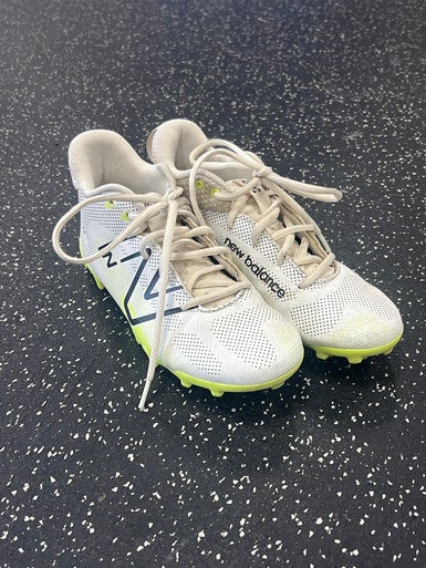 Used New Balance LAX Cleats Boys White Junior 04.5 11849-S000034005