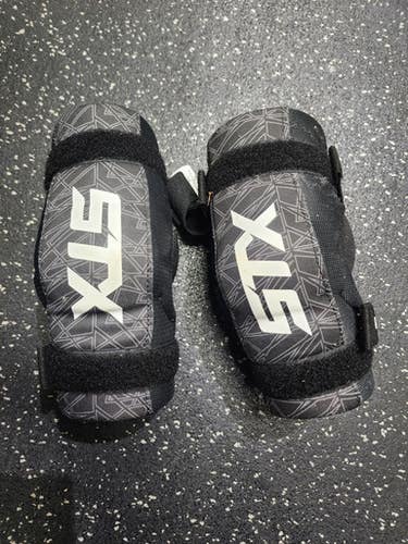 Used STX STALLION 75 Lacrosse Arm Pads/Guards Grey XS 11849-S000034000
