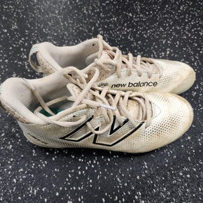 Used New Balance FREEZE LAX Cleats Mens White Senior 5.5 11849-S000034001