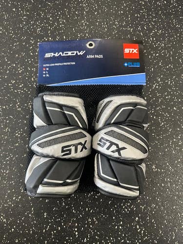 NEW STX SHADOW Lacrosse Arm Pads/Guards Black MD 11849-S000033992