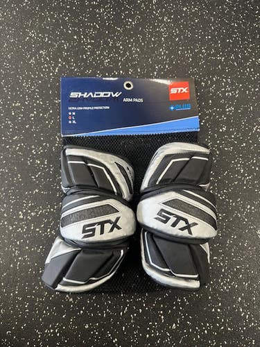 New STX SHADOW Lacrosse Arm Pads/Guards Black LG 11849-S000033985