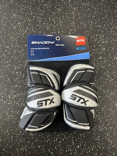 New STX SHADOW Lacrosse Arm Pads/Guards Black LG 11849-S000033980