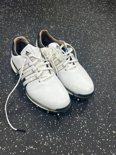 Used Adidas TOUR 360 Mens Golf Shoes White Senior 8.5 11849-S000034029