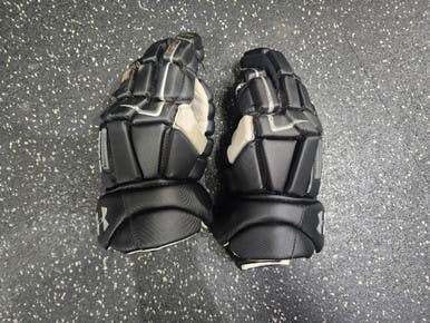 Used Under Armour COMMAND PRO Lacrosse Gloves Mens Black 12" 11849-S000034026