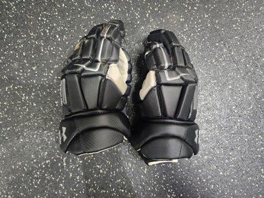 Used Under Armour COMMAND PRO Lacrosse Gloves Mens Black 12" 11849-S000034026