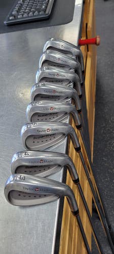 Used Taylormade SUPERSTEEL BURNER Mens Iron Set RH 3I-PW 11497-S000154022