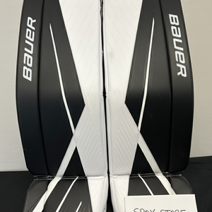 Bauer Supreme 3S 32" Goalie Pads – White/Black (NEW) (READ DESCRIPTION)