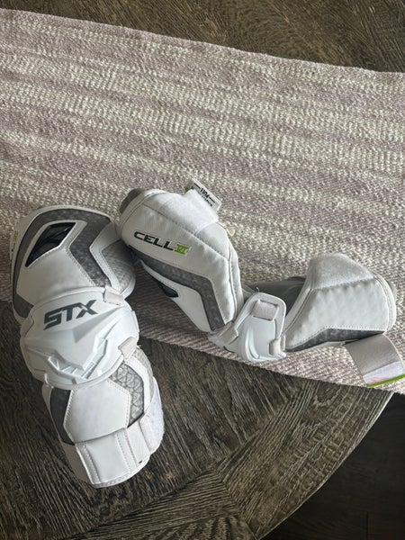 Medium Youth STX Cell VI Lacrosse Arm Pads (Used)
