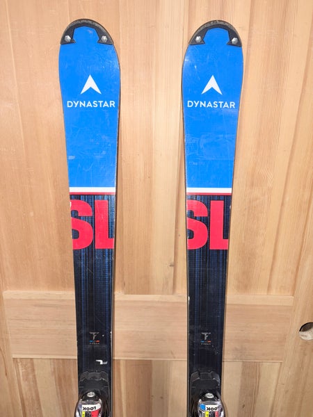 Dynastar Speed WC FIS SL 165 cm Racing Skis With Bindings Max Din 12 (Used)