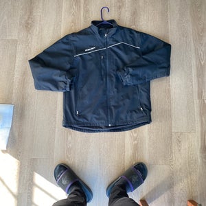 Black Men's Medium Bauer Jacket (Used)