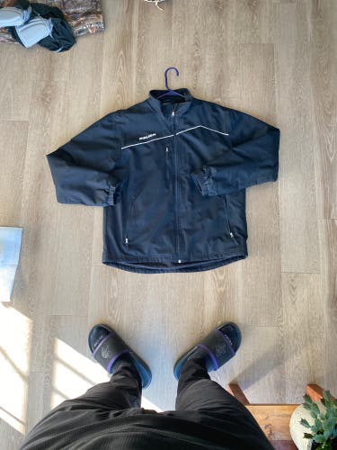 Black Men's Medium Bauer Jacket (Used)