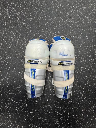 Used Bauer SUPREME Youth Shin Guards Grey 8" 11849-S000034036