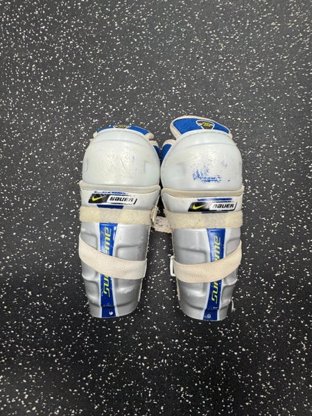 Used Bauer SUPREME Youth Shin Guards Grey 8" 11849-S000034036
