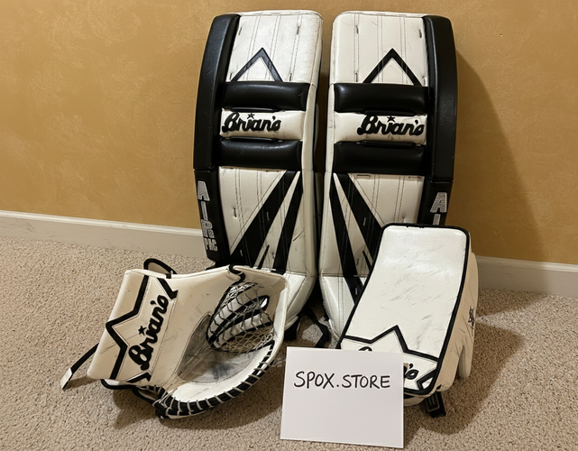 Brian's Heritage 33" Senior Goalie Full Set – Game-Ready Used (READ DESCRIPTION)