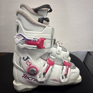 Mondo Size 21 US Girls Size 3 Tecnica JT 3 Downhill Ski Boots.