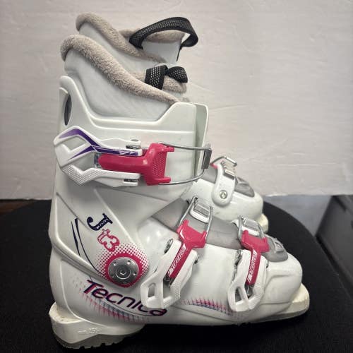 Mondo Size 21 US Girls Size 3 Tecnica JT 3 Downhill Ski Boots.