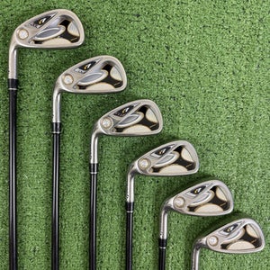 Taylormade R7 Draw Iron Set 4-9 Reax 55 Graphite Regular Flex Left Handed