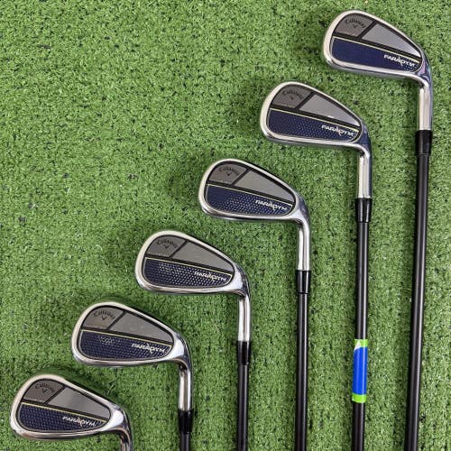 Callaway Paradym Forged Iron Set 6-PW AW KBS TGI 80 Pured Graphite +1 Long