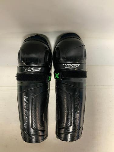 Used Bauer X Senior Shin Guards Black 11" 11823-S000036098