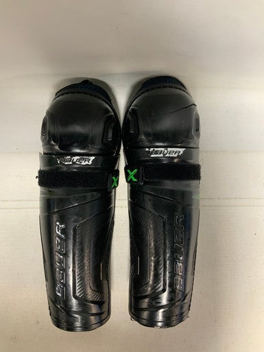 Used Bauer X Senior Shin Guards Black 11" 11823-S000036098