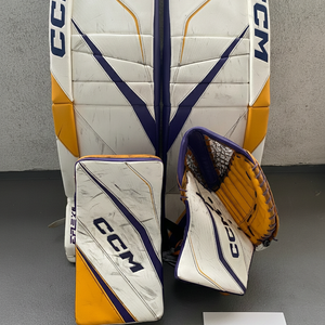 2023 CCM Eflex 6 Goalie Full Set – Senior 33" | Pro Stock White  (READ DESCRIPTION)