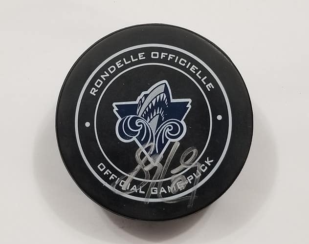 SIDNEY CROSBY Autographed Rimouski Oceanic QMJHL Official GAME PUCK Silver Ink