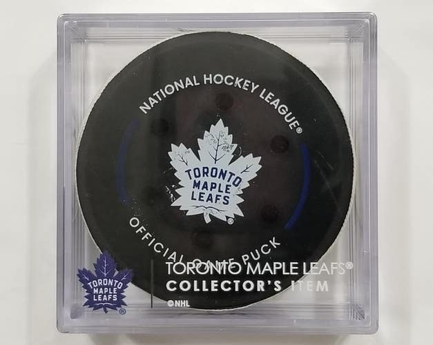 4-29-25 DYLAN COZENS Ottawa Senators at Toronto Game Used 1ST PLAYOFF GOAL Puck