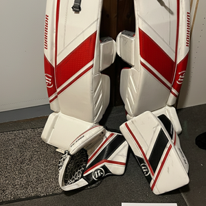 2023 Warrior Ritual G6 E+ Senior Goalie Full Set – Regular | 35" | Red (READ DESCRIPTION)