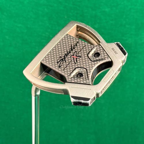 LH TaylorMade Spider X SX-32 HydroBlast 34" Slant Mallet Putter w/Super Stroke