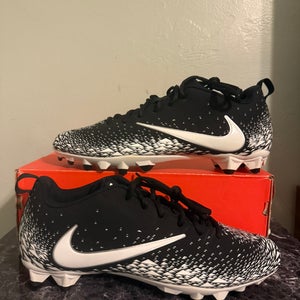 Nike Vapor Varsity Low TD Football Cleats Mens Size 12 Black White Untouchable