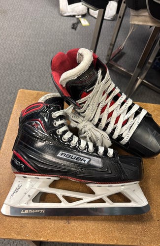 SR 8 Bauer Vapor 1X (Used) Senior adult ice Hockey goal goalie Skates Pulse LS ti goalie