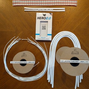 !FREE SHIPPING! 2 (two) New Pink Striker ECD Hero 2.0 Meshs (semi soft) Includes String Kits