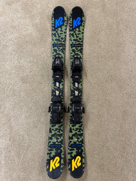 Kid's K2 Poacher 109 cm All Mountain Skis With Bindings (Used)