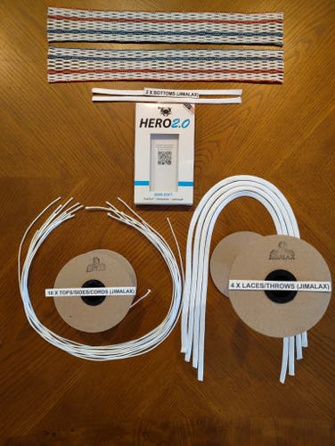 !FREE SHIPPING! 2 (two) New Red/Blue Striker ECD Hero 2.0 Meshs (semi soft) Includes String Kits