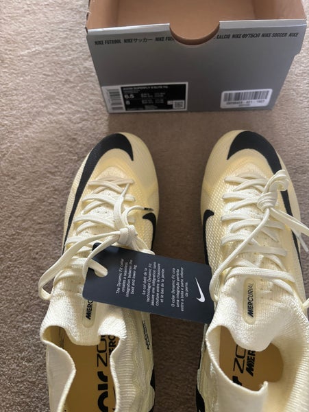 Yellow Unisex Size M 6.5 (W 7.5) Nike Zoom Superfly 9 Elite FG Cleats (New)