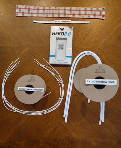 !FREE SHIPPING! (New) ECD Pink Striker Hero 2.0 Mesh (semi soft) W/Jimalax String Kit