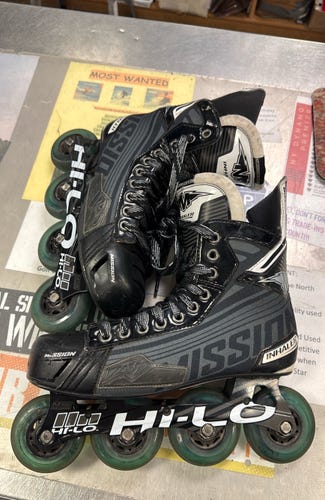 SR 8E Mission Inhaler DS6 (Used) Senior Size 8 Inline Skates DS 6 DS:6 wide roller skate