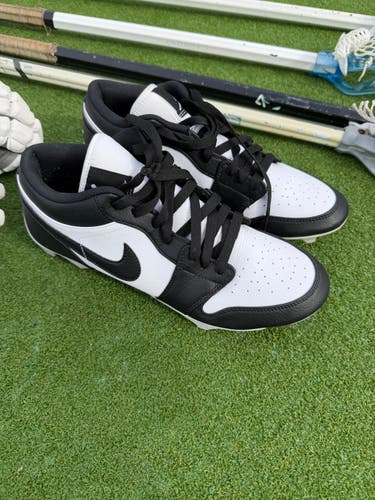 Black Men's Jordan Cleats Size M 11.5 (W 12.5) Adult Nike Low Top ( Barely Used)