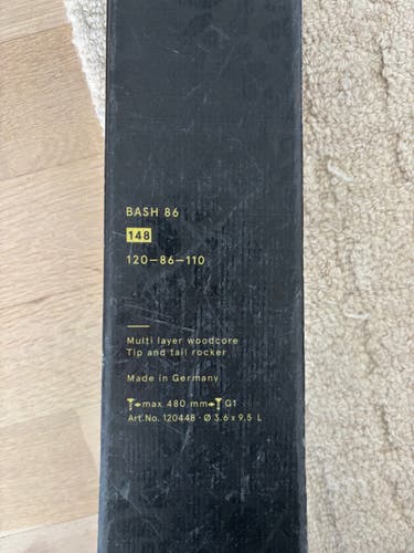 2022 All Mountain 148 cm Volkl Bash Skis With Marker Squire Bindings