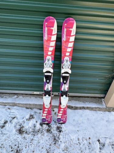 Kid's Elan SKY 90 cm Skis With Bindings w/ system 4.5 bindings (Used)