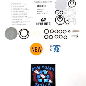 Dive Rite XT1 1st Stage Regulator Service Rebuild Kit Scuba Dive RG5100-SK