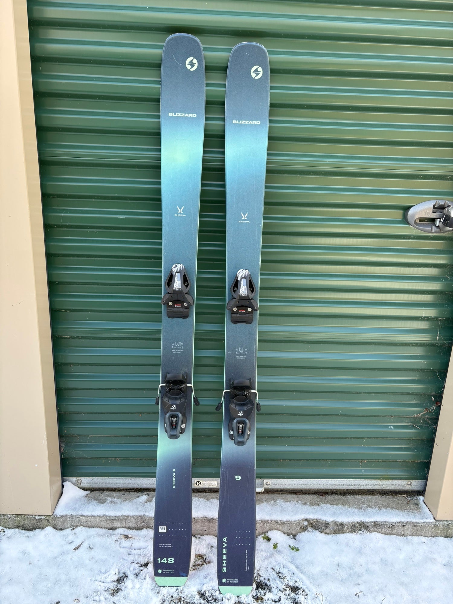 Blizzard Sheeva 9 148 cm Skis W/ Tyrolia SX10 Bindings (Used