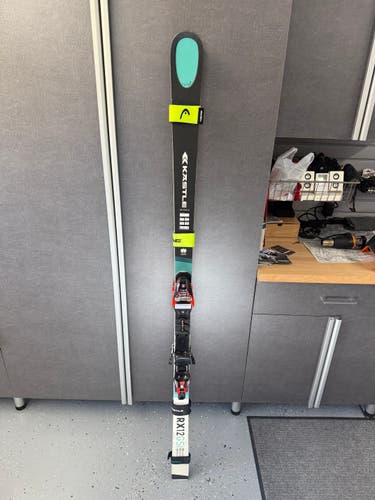 Men's 2021 Kastle 185 cm Racing RX12 Skis With Bindings Max Din 18 (Used)