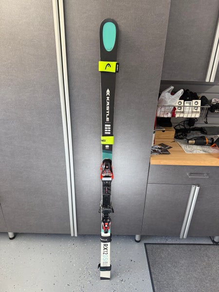Men's 2021 Kastle 185 cm Racing RX12 Skis With Bindings Max Din 18 (Used)