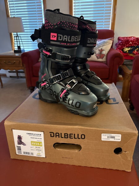 New 2023 Dalbello Cabrio LV 115 W ski boots; Size: 23.5