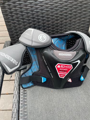 Large Youth Maverik Charger Shoulder Pads (New)
