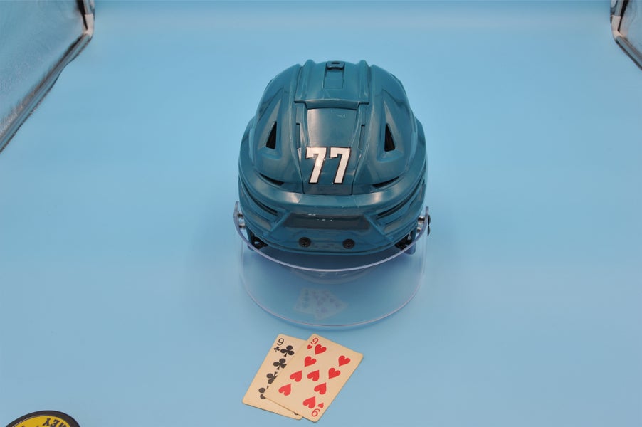 San Jose NHL Game-Used Bauer Reakt 155 Rare Teal Valtteri Pulli Helmet Pro Stock Game Helmet