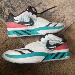 Nike Ja 1 ‘Reverse Scratch’ White Black Basketball Shoes Men’s Size 8.5